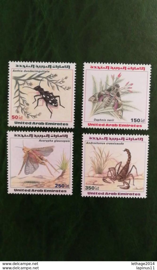 United Arab Emirates الإمارات العربية المتحدة United Arab Emirates 1999 Insects And Arachnids MNH @@@ - Emirats Arabes Unis (Général)