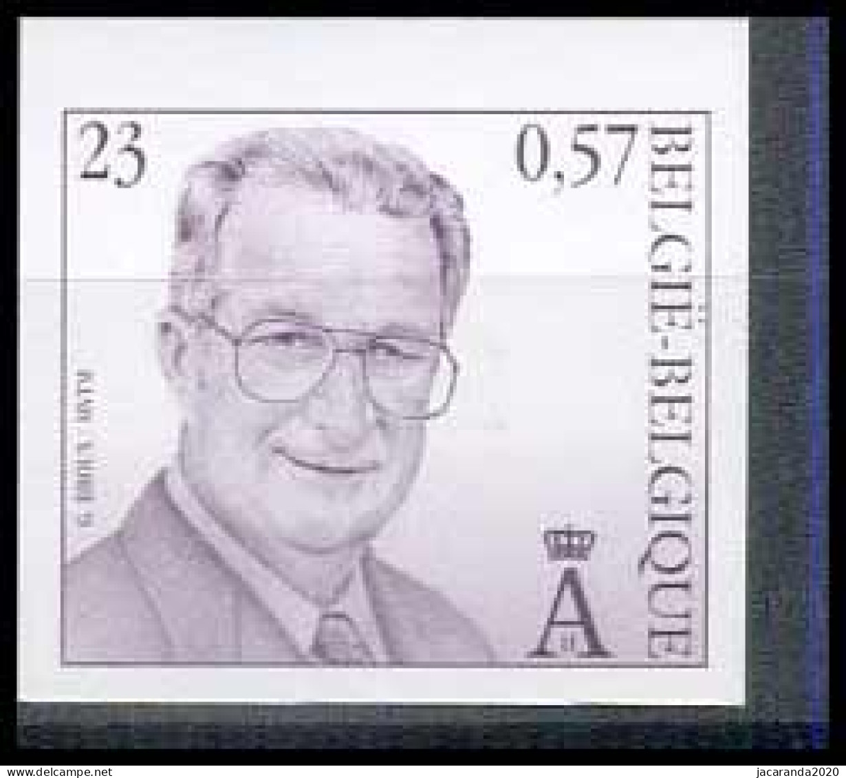 België 2933 ON - Koning Albert II - Roi Albert II - Rolzegel - Timbre Rouleau - 1981-2000