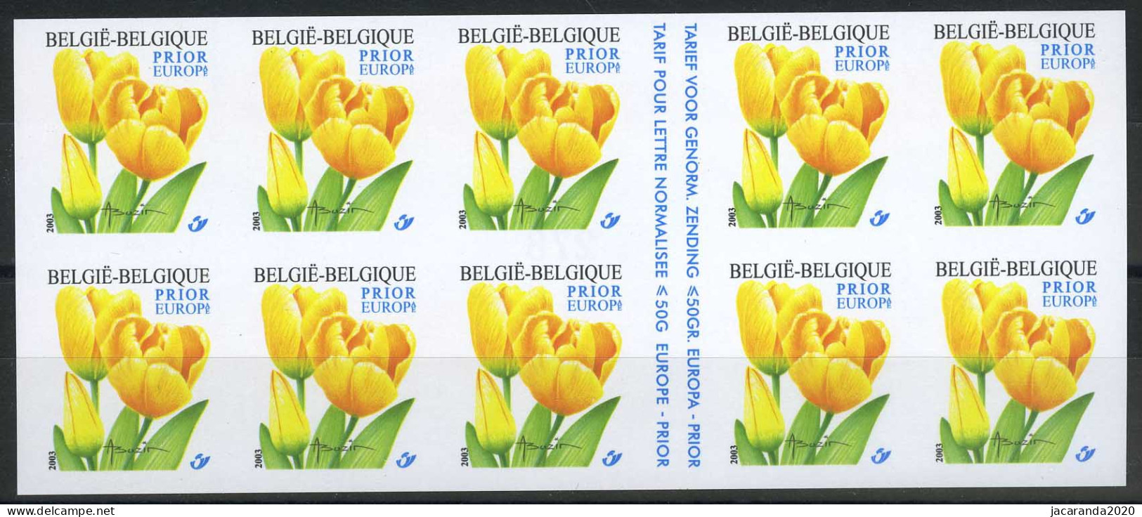 België B42 ON - Postzegelboekje - Carnet - Bloemen - Fleurs - Gele Tulp - André Buzin - 1981-2000