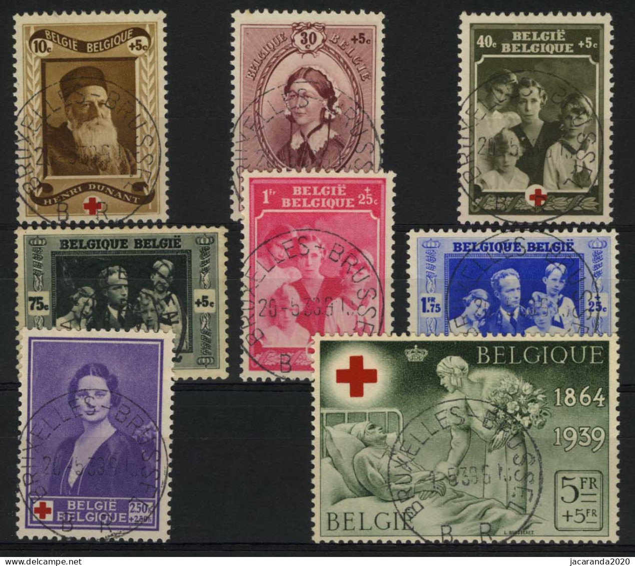 België 496/03 - Rode Kruis - Croix Rouge - Koningin Elisabeth - Gestempeld - Oblitéré - Used - Oblitérés