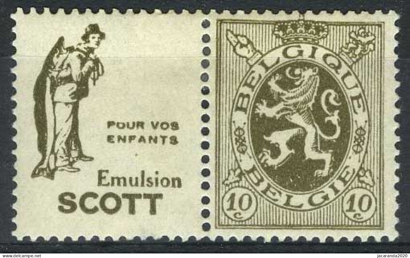 België PU13 * - Scott (enfants) - Mint