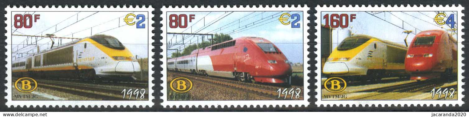 België TRV6/8 - Eurostar En Thalys - 1996-2013 Vignetten [TRV]