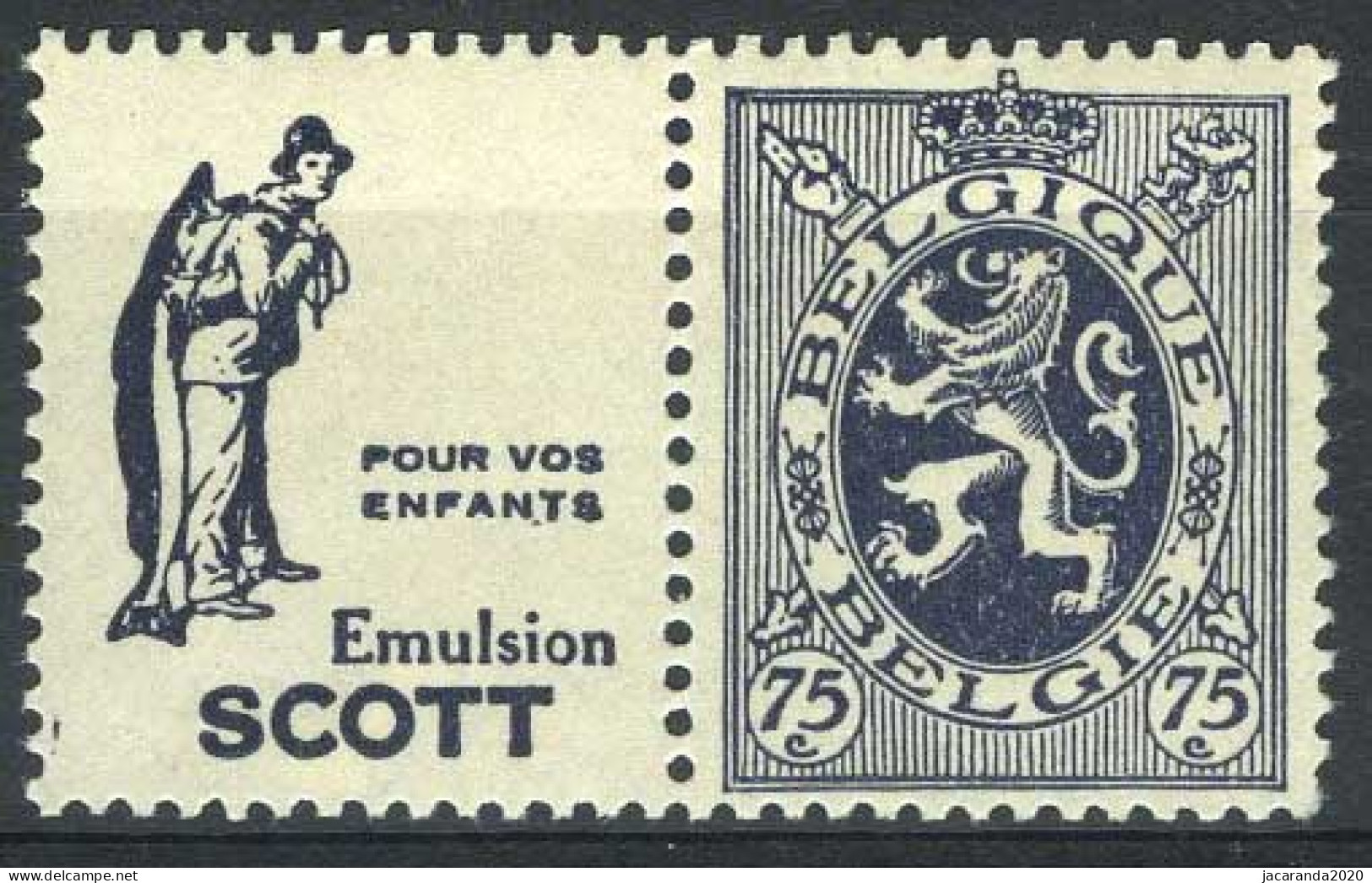 België PU53 * - Scott (enfants) - Nuevos