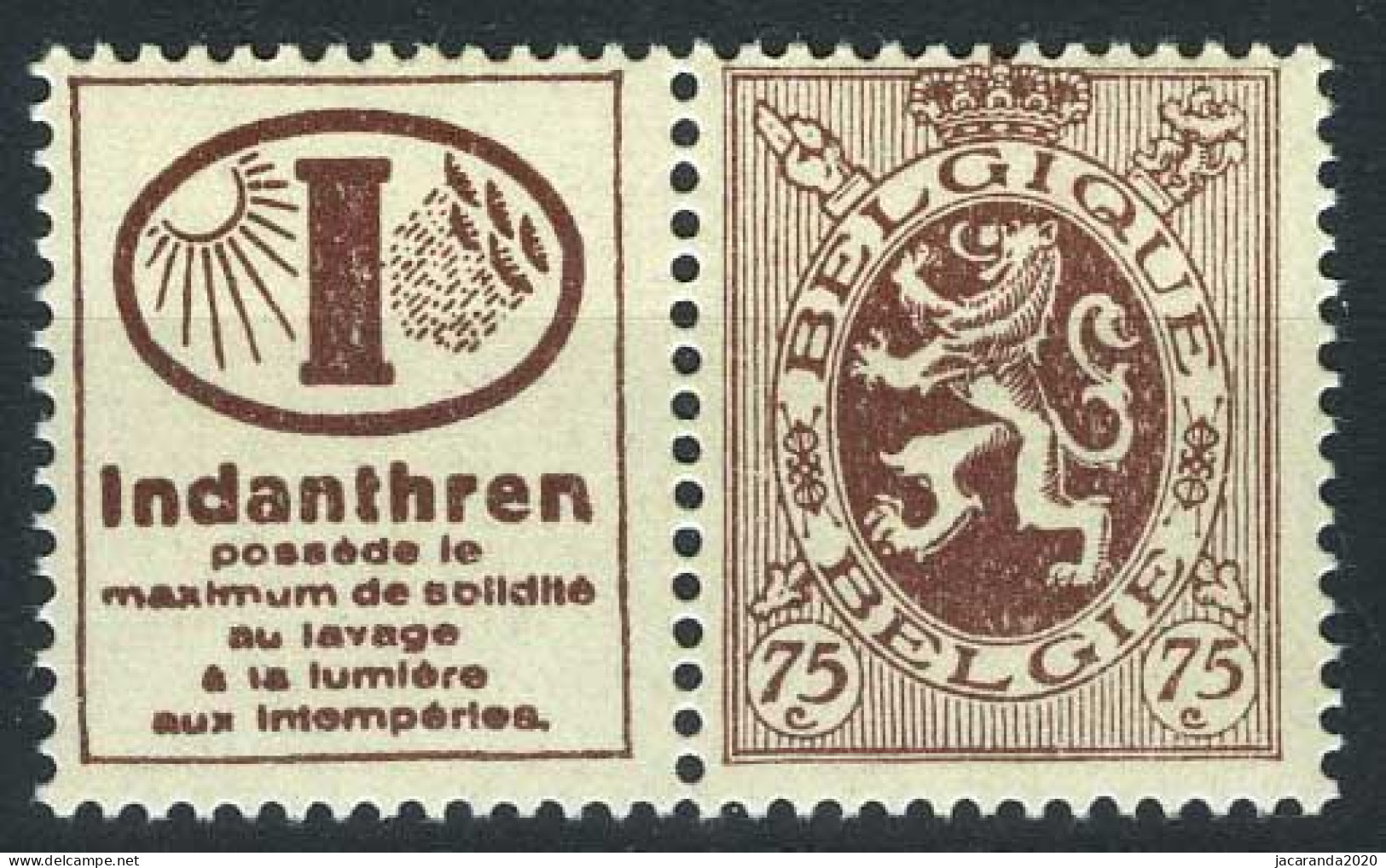 België PU56 ** - Indanthren - Mint