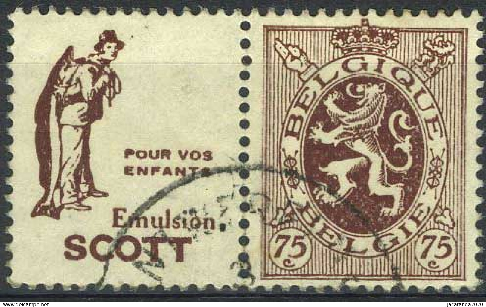 België PU58 - Scott (enfants) - Gestempeld - Used