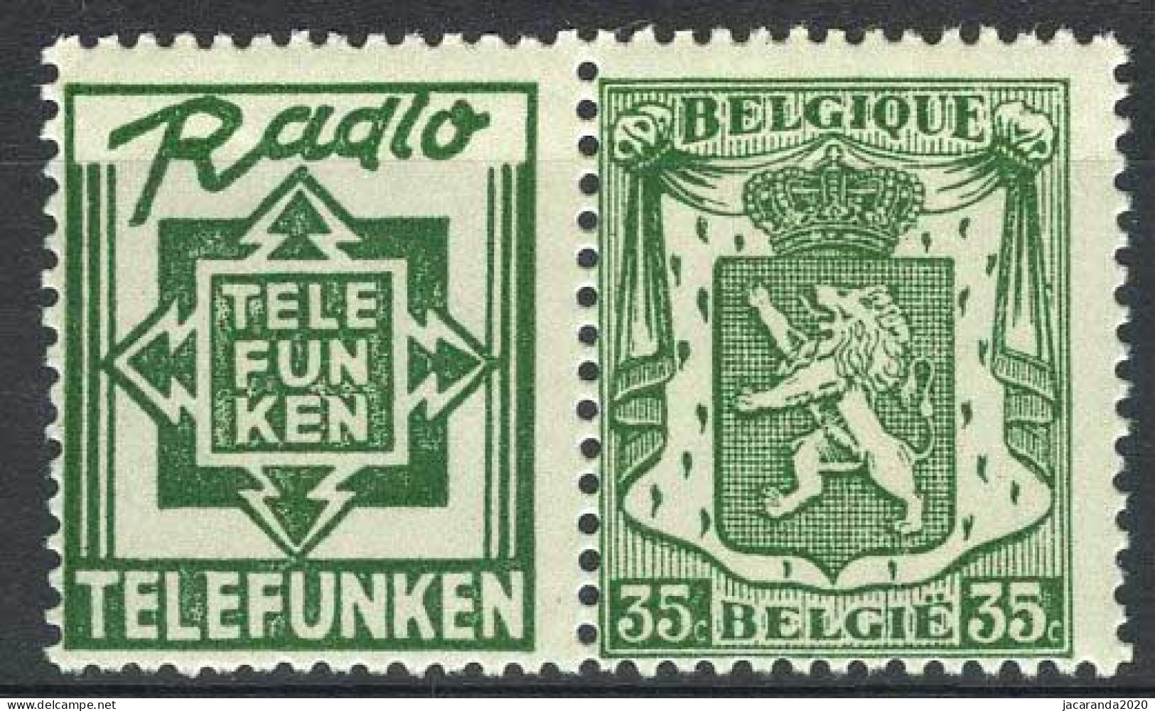 België PU93 ** - Telefunken - Nuevos