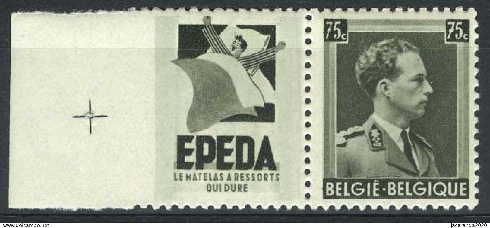 België PU100 ** - Witte Rand - Epeda - Postfris