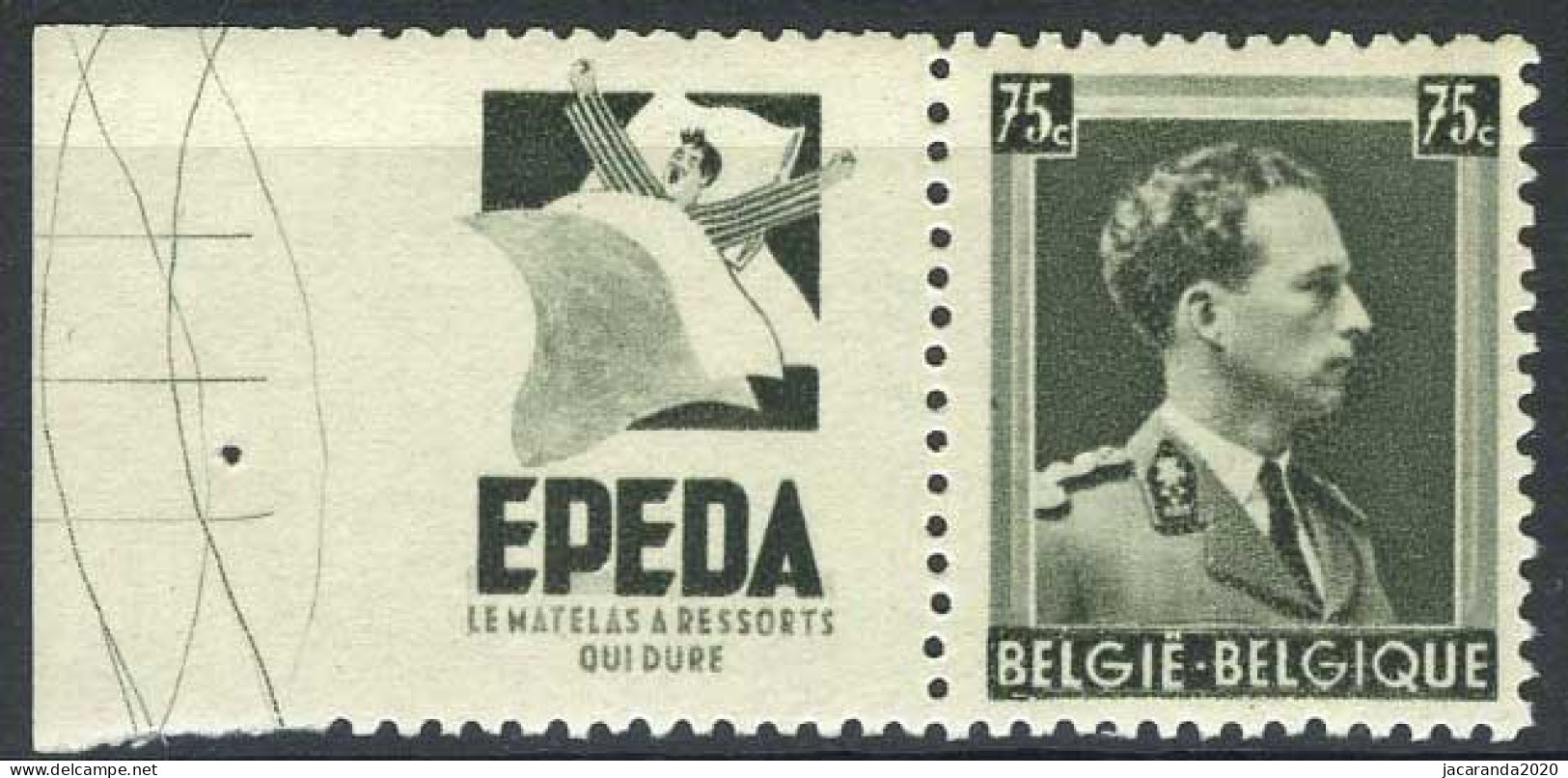 België PU109 ** - Gebogen Lijnen In Rand - Epeda - Mint