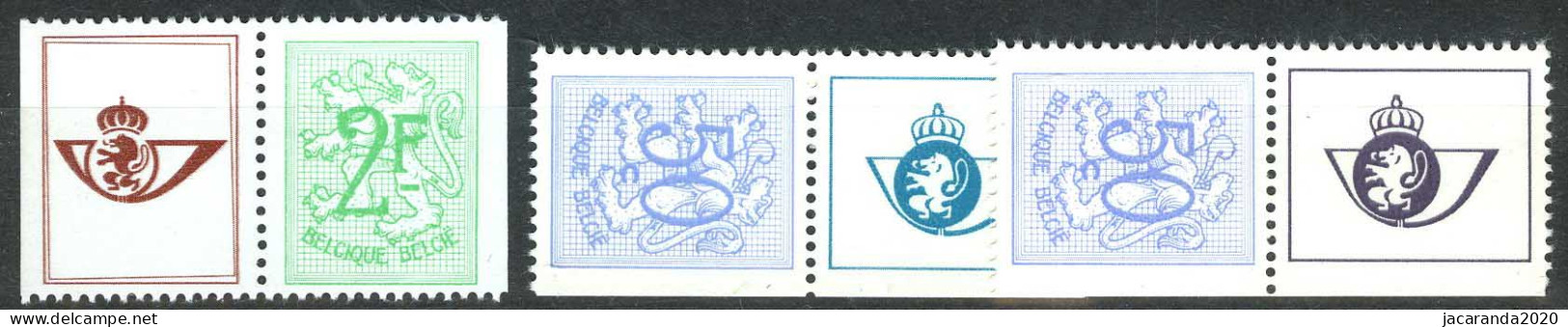 België PU209/211 ** - Cijfer Op Heraldieke Leeuw - Volledig 3w. - Mint