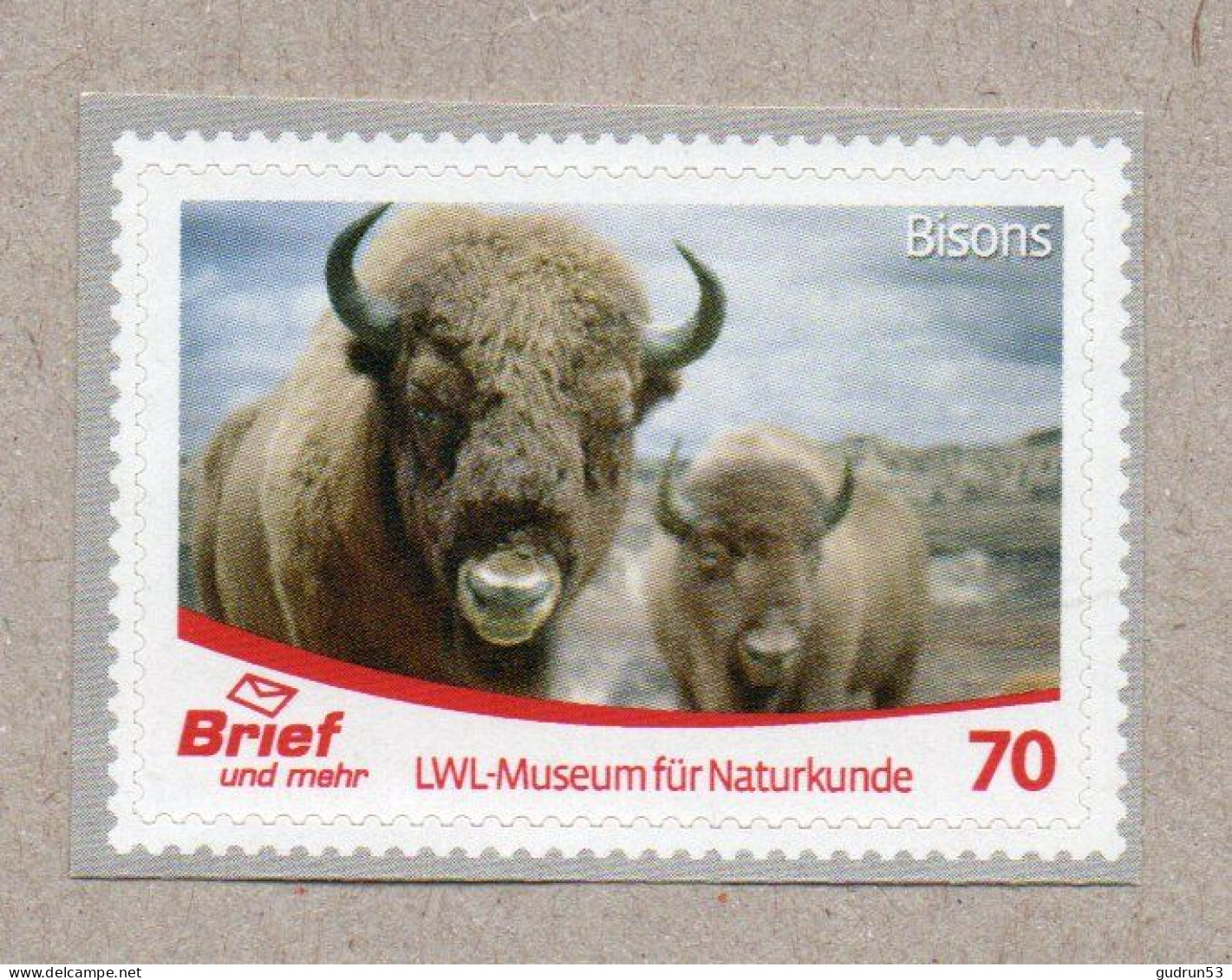 042] BRD - Privatpost Briefundmehr- Bison (Bos Bison) - Privatpost