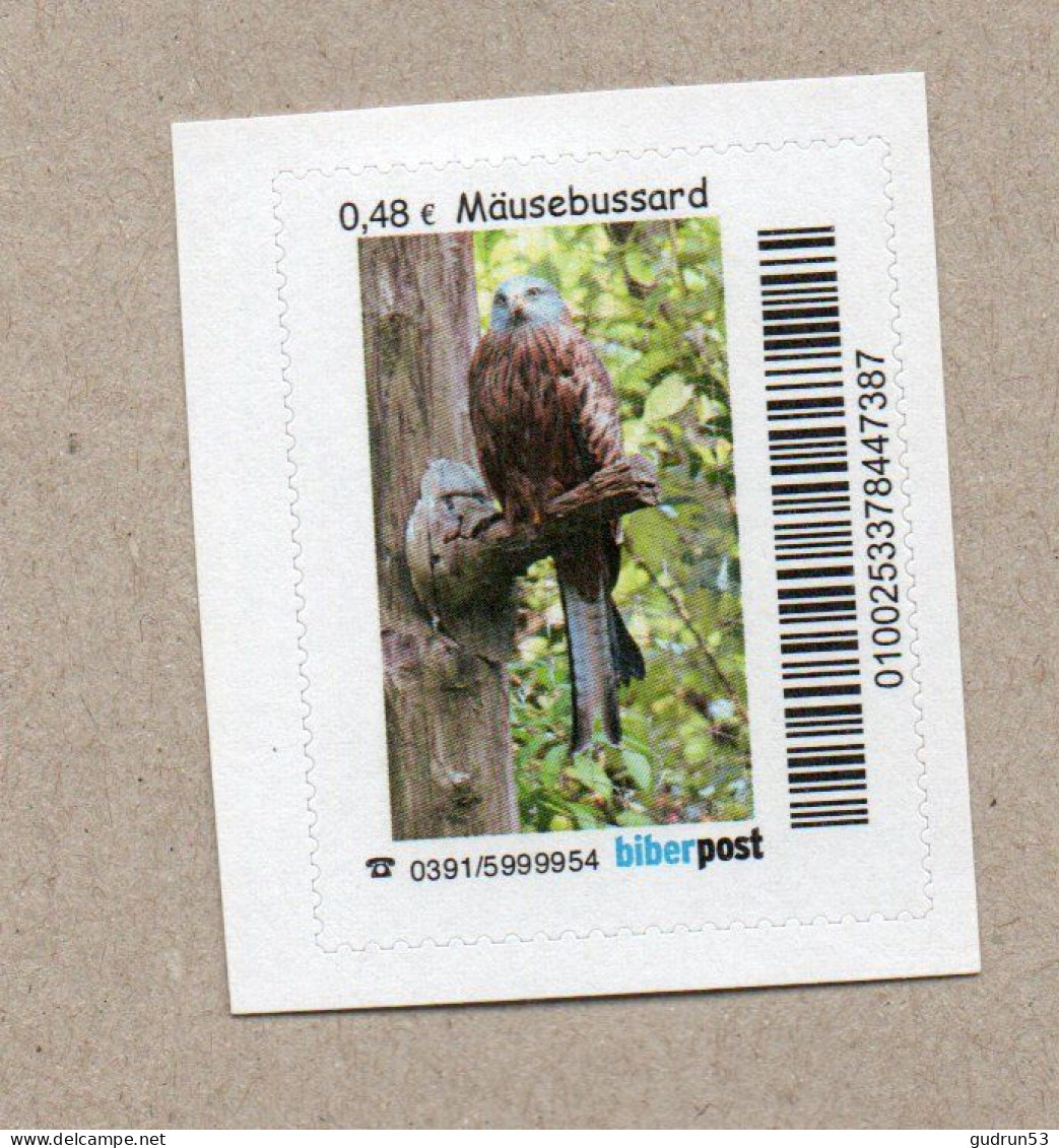 042] BRD - Privatpost Biberpost - Mäusebussard (Buteo Buteo) - Privados & Locales