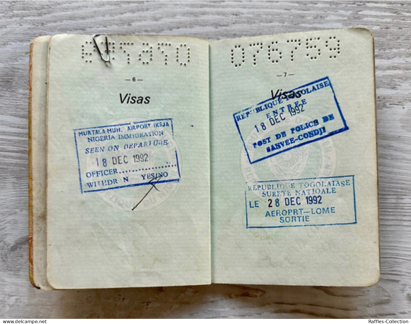 Niger 1988 Passport Passeport Reisepass Pasaporte Passaporto - Documenti Storici
