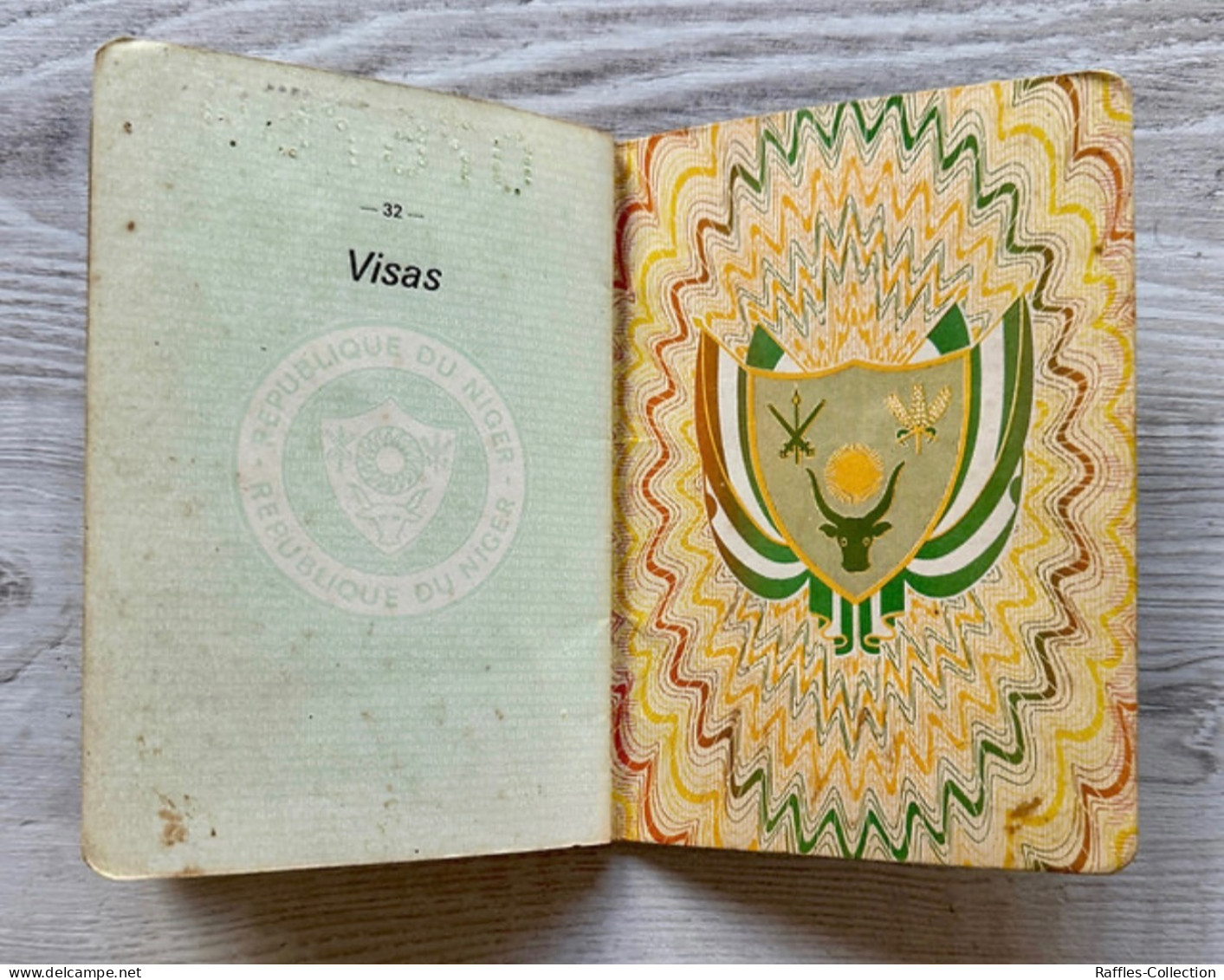 Niger 1988 passport passeport reisepass pasaporte passaporto