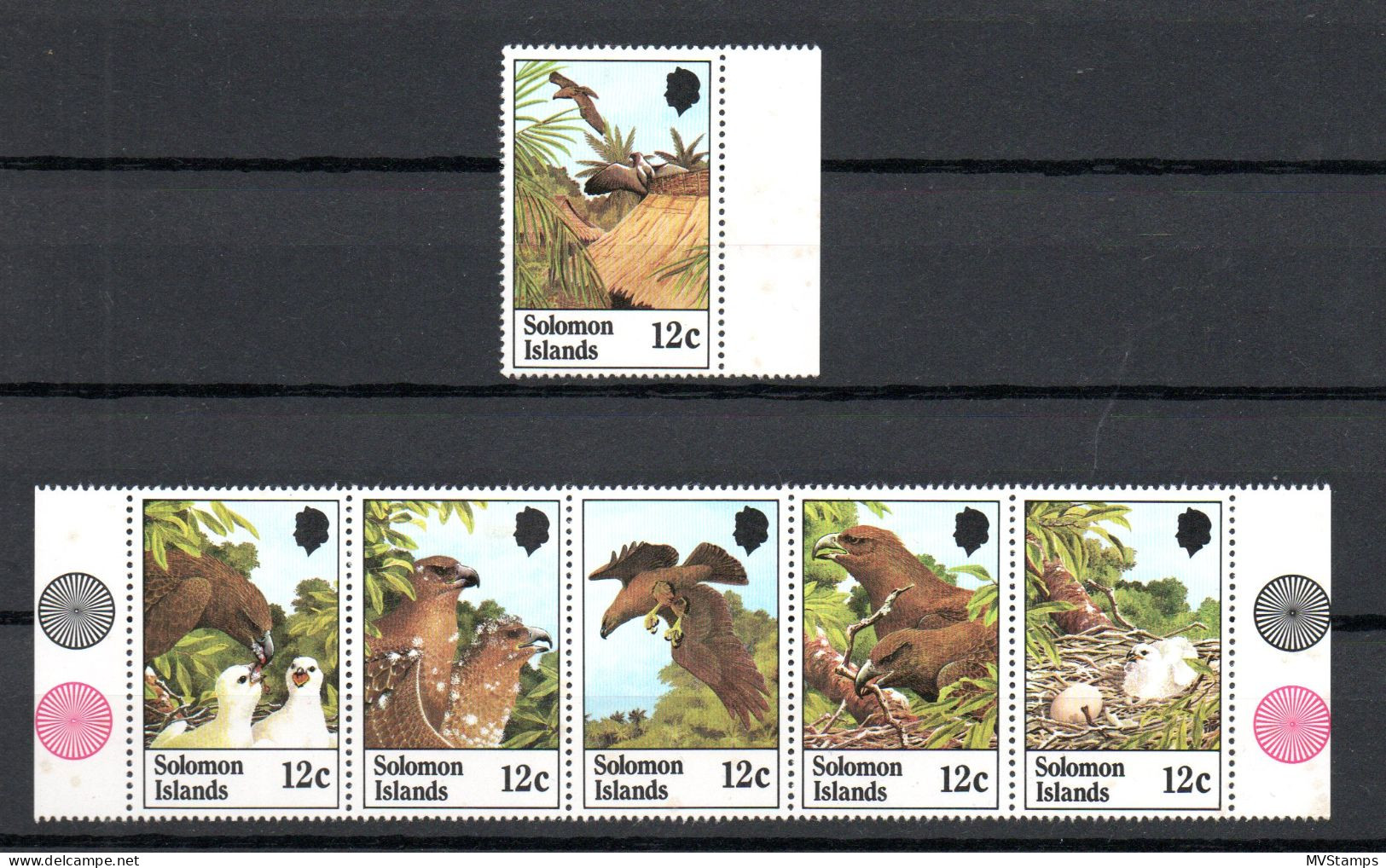 Solomon Islands 1982 Set Birds/Vogel Stamps (Michel 460/65) MNH - Isole Salomone (1978-...)
