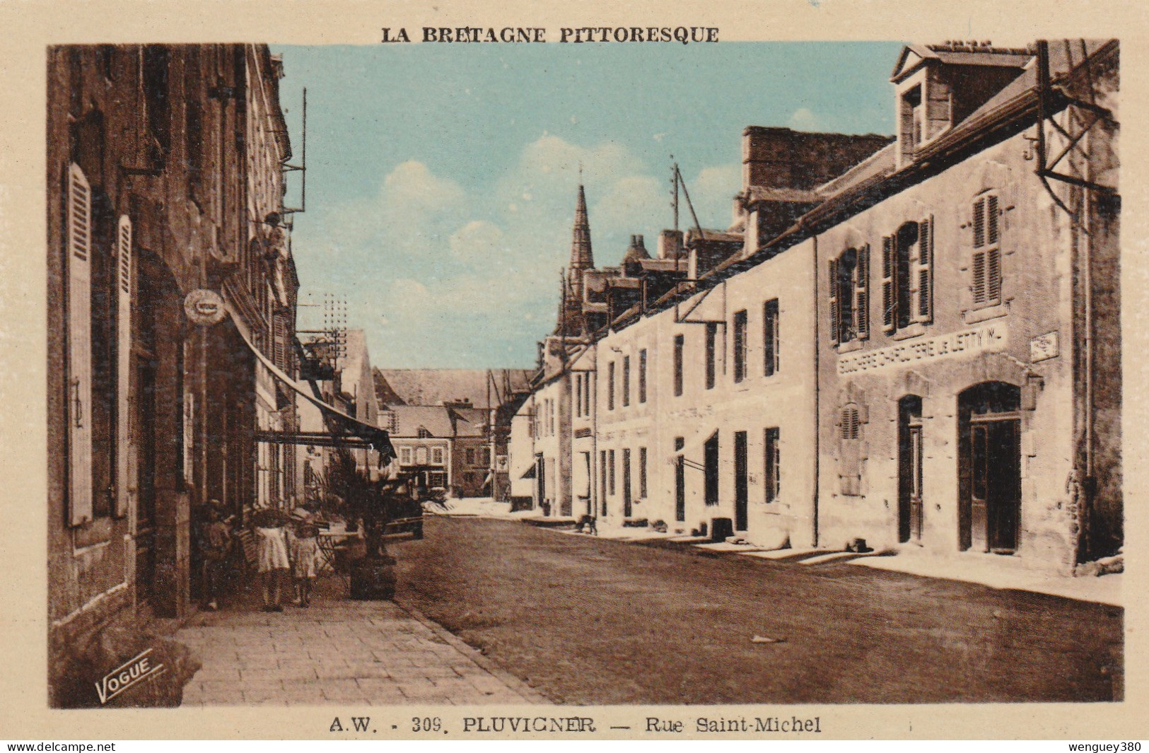 56 PLUVIGNER         Rue Saint-Michel    TB PLAN - Pluvigner