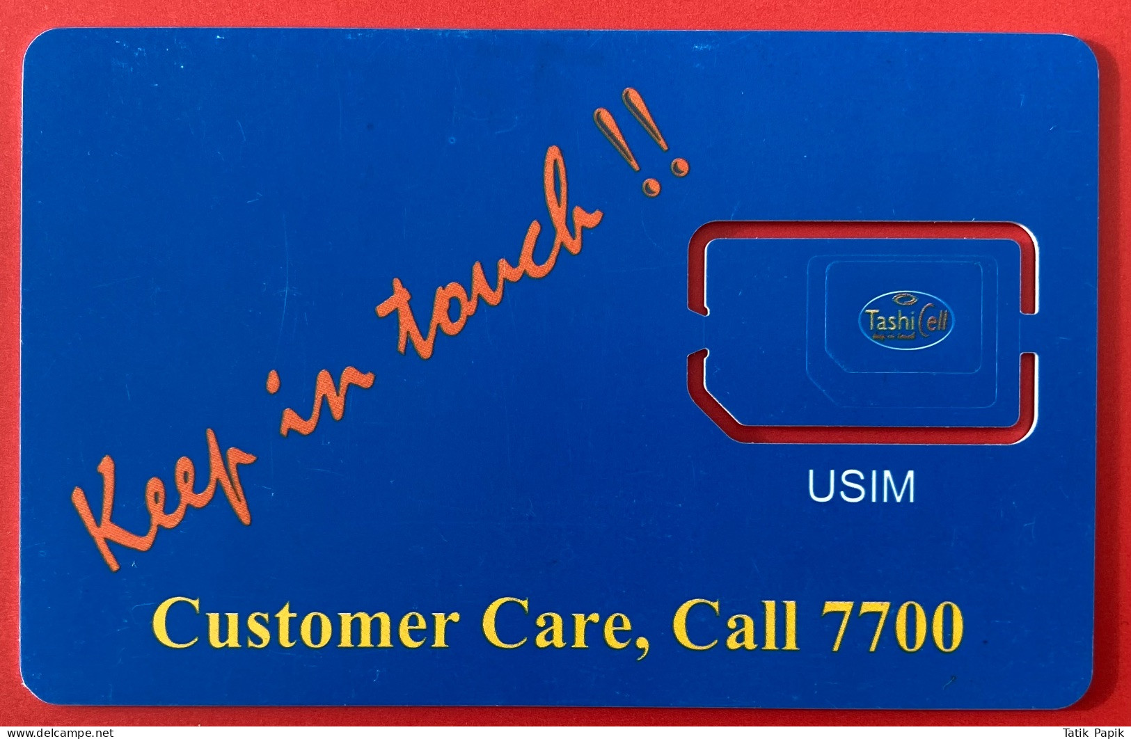 Bhoutan Bhutan Tashi Cell Telecom USIM  Operator 2G 3G 4G 5G Prepaid SIM Card Large Nano Standard - Butan