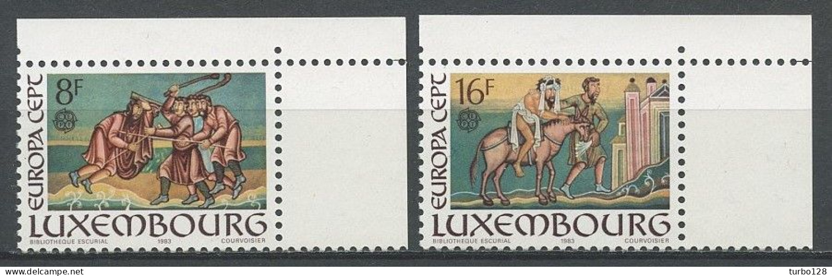 LUXEMBOURG 1983 N° 1024/1025 ** Neufs MNH Superbes C 6 € Génie Humain Mignatures Parabole Samaritain Codex Aureus - Nuovi