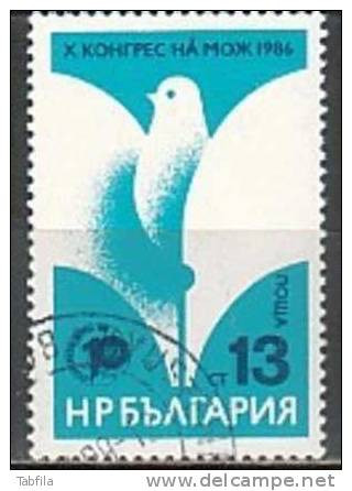 BULGARIA - 1986 - 10 Congres De L'Organisation Int. Des Journalistes - 1v  Obl. - Used Stamps