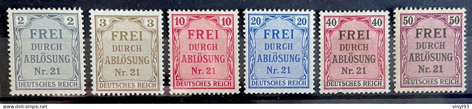 1903 - Deutsches Reich - 6 Timbres Sur 8 : 5 Neuf**sans Charnière + 1(*) MI N°1 2 4 5 7 & 8 - "FREI" - Servizio