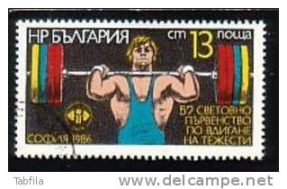 BULGARIA - 1986 - World Cup - Halteriphilie - 1v Obl. - Usados