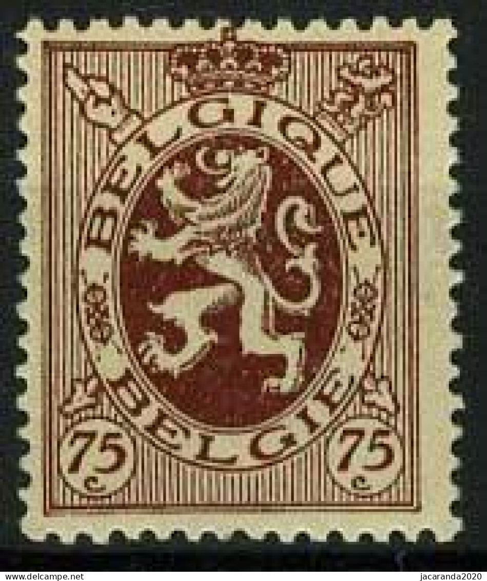België 288A ** - Healdieke Leeuw - 75c Bruin - 1929-1937 Heraldischer Löwe