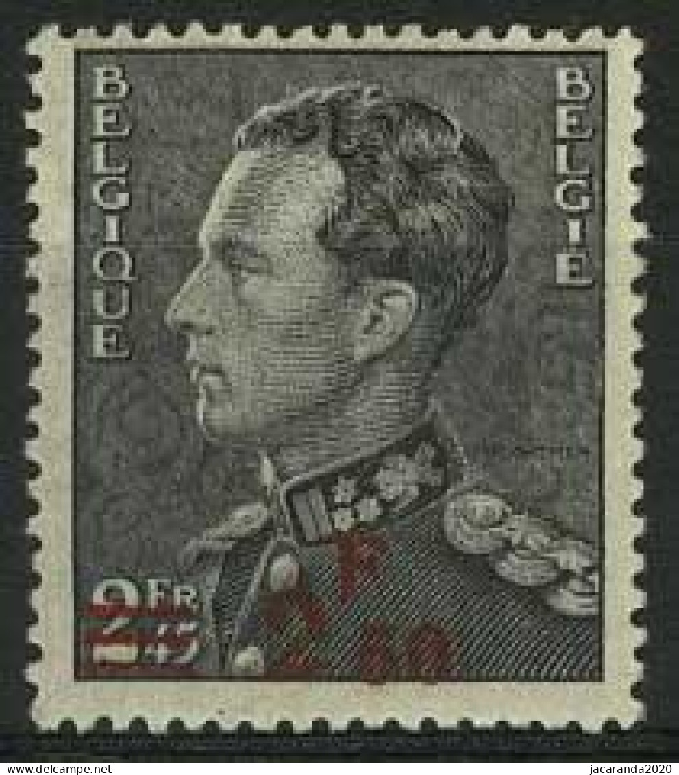 België 478 (**) - Koning Leopold III - Poortman - 2,50F Op 2,45F  - 1936-51 Poortman