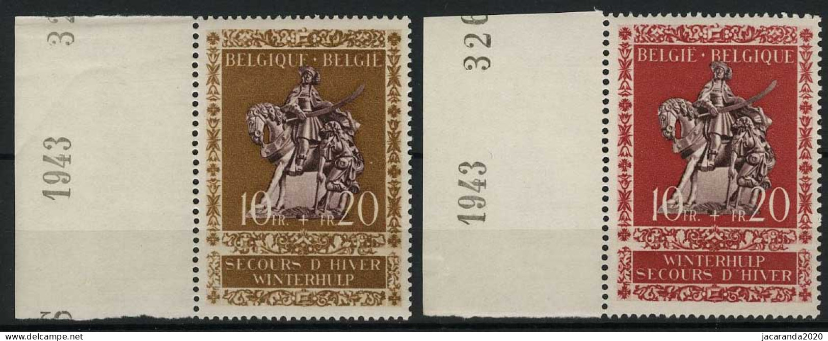 België 613/14 ** - Sint-Maarten IV - Met Jaartal - Avec Date - Esquinas Fechadas