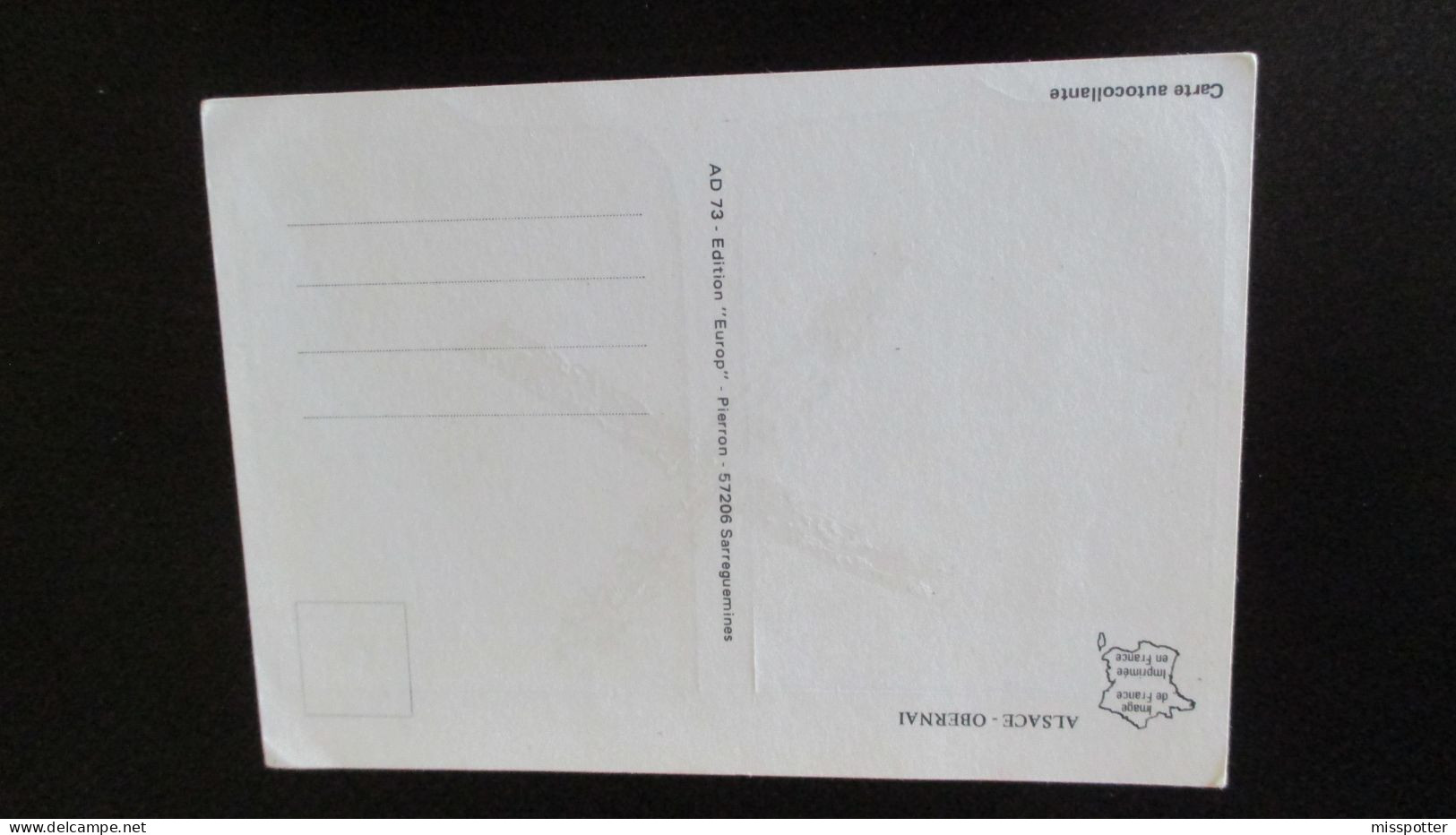 Carte Postale Blason Adhésif Alsace Obernai - Adesivi