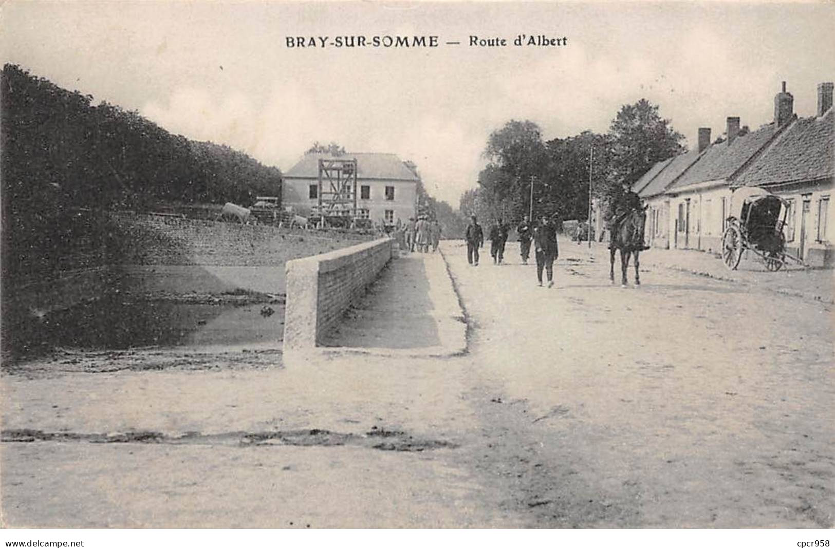80 - SAN63155 - BRAY SUR SOMME - Route D'Albert - Bray Sur Somme