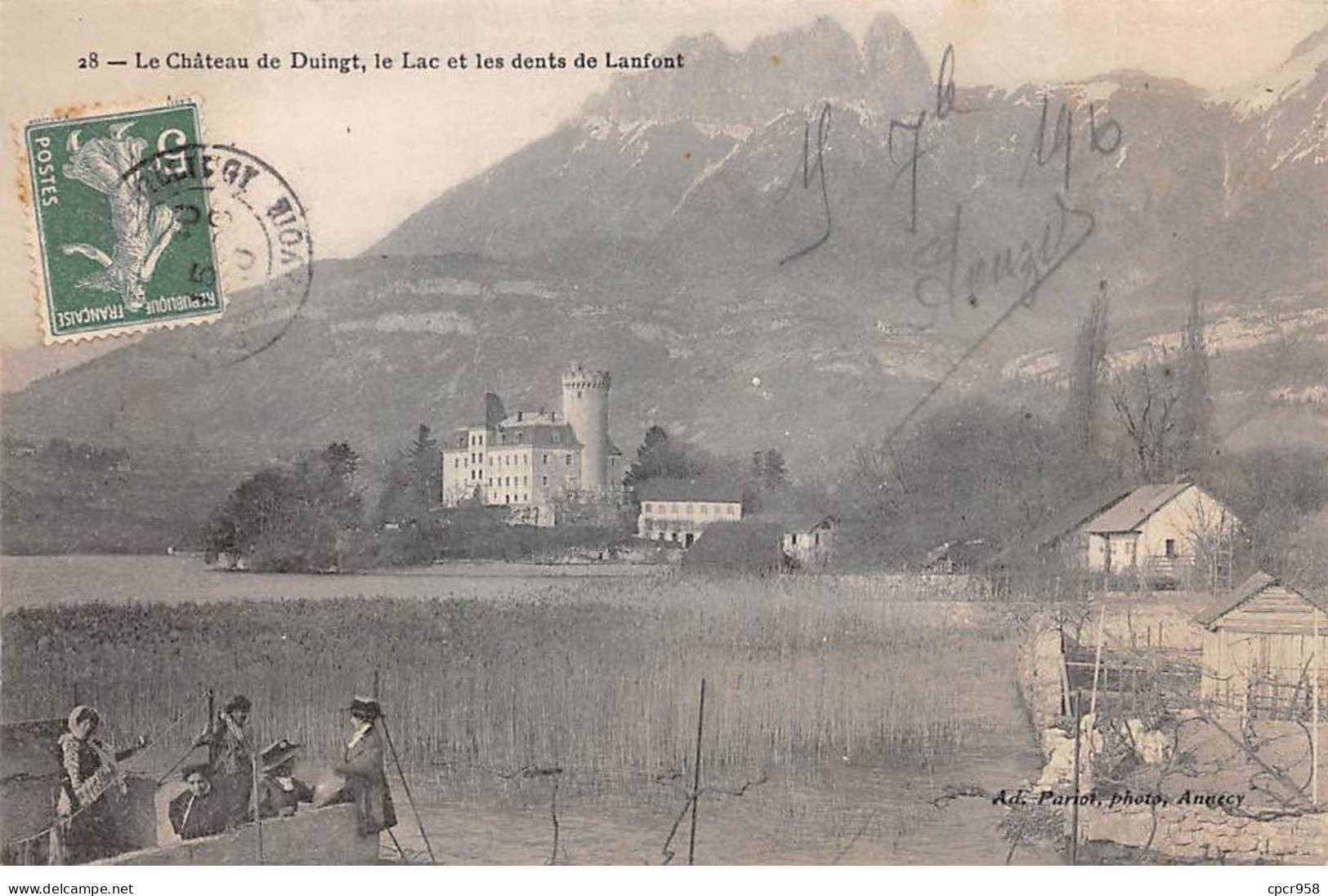 74 - DUINGT - SAN65856 - Le Château - Le Lac Et Les Dents De Lanfont - Duingt
