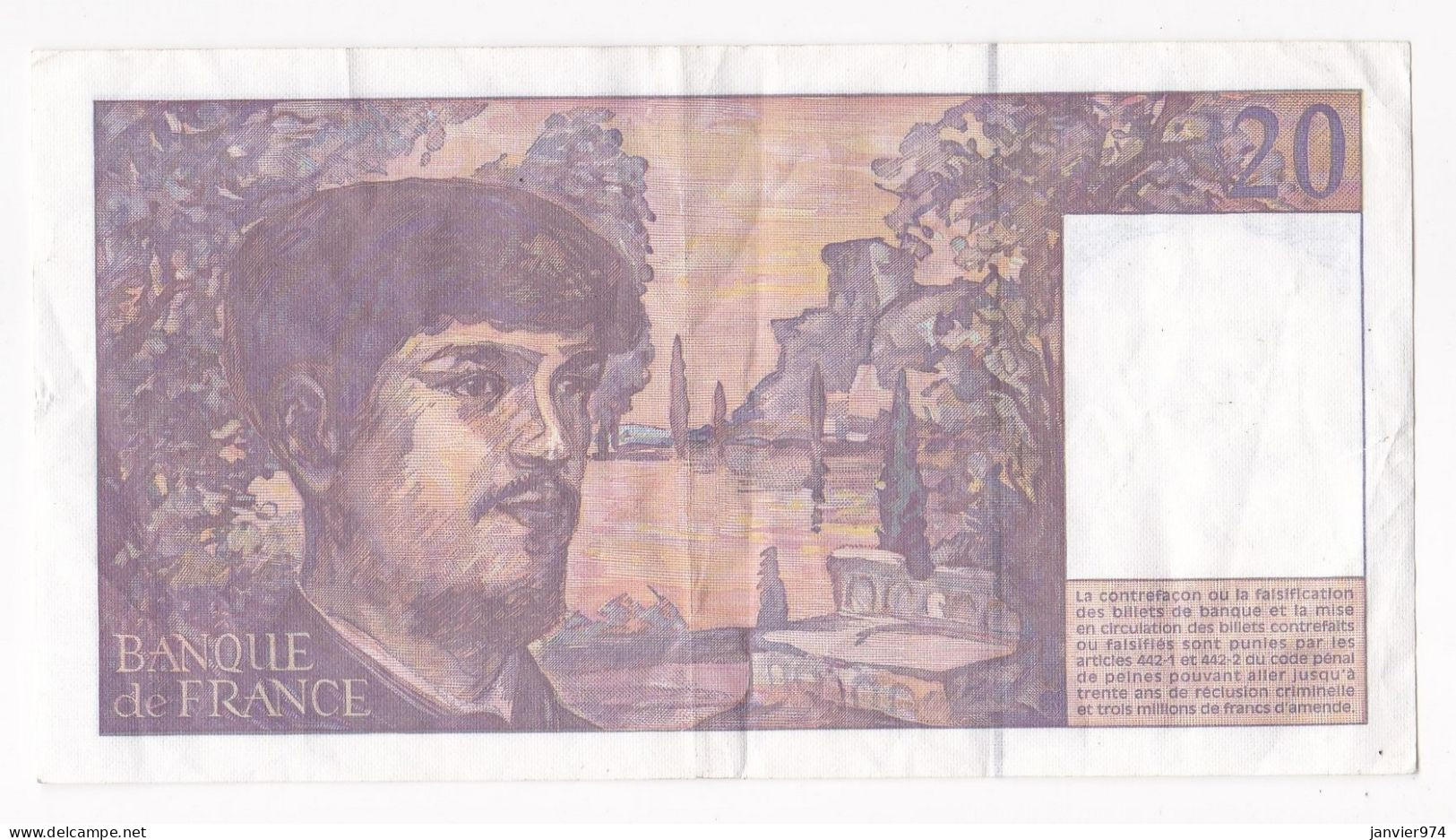 Premier Billet De Série 20 Francs Debussy 1997. Alphabet O.050 N° 549460, Superbe - 20 F 1980-1997 ''Debussy''