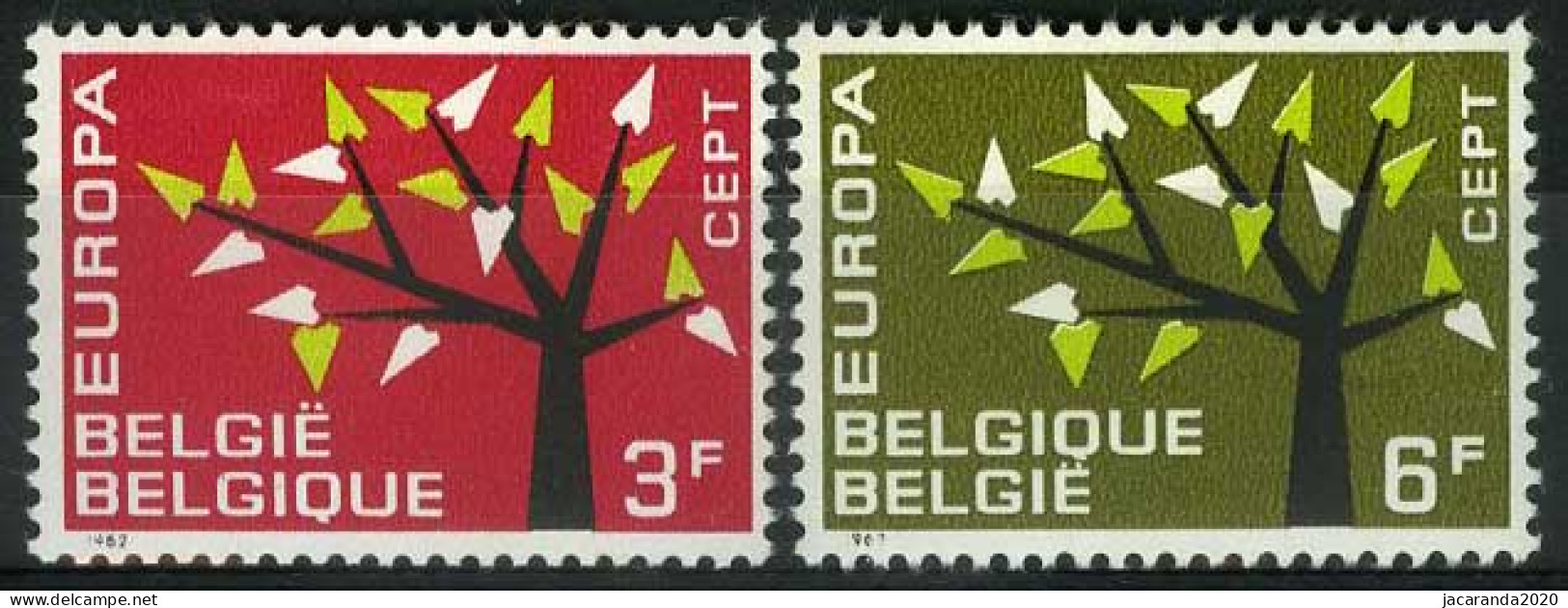 België 1222/23 * - Europa 1962 - Unused Stamps