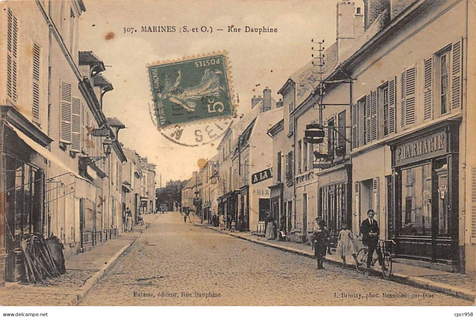 95 - SAN63489 - MARINES - Rue Dauphine - Marines