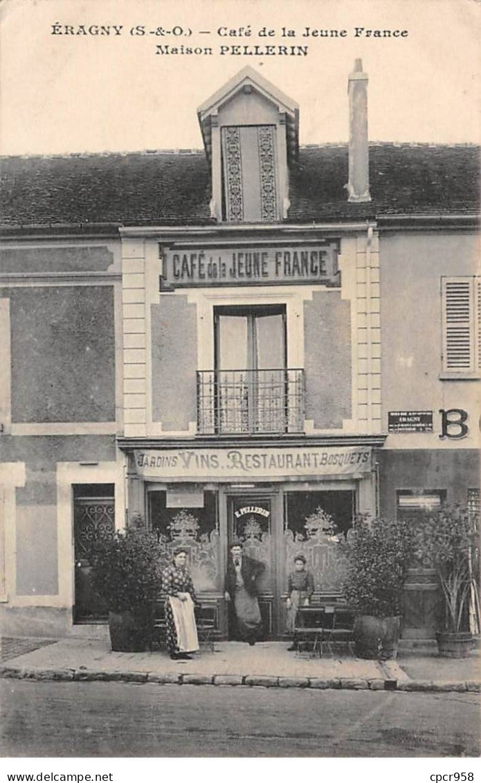 95 - SAN63433 - ERAGNY - Café De La Jeune France - Maison Pellerin - Eragny