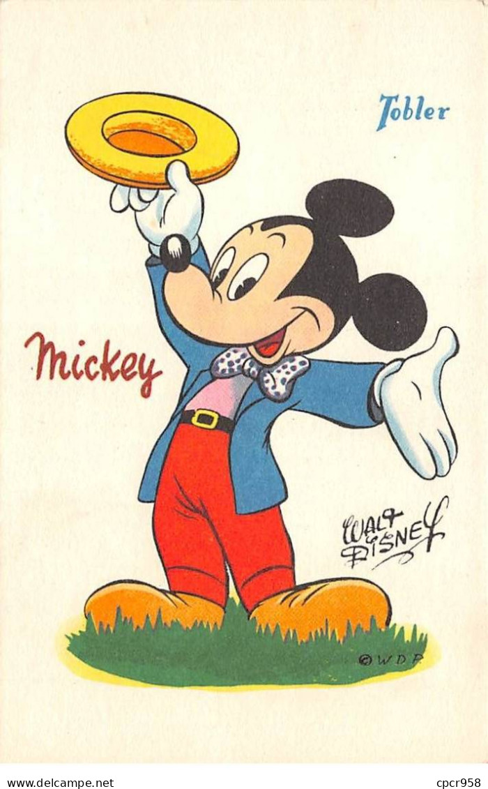 Disney - N°87819 - Tobler - Mickey - Walt Disney - Carte Publicitaire - Disneyland