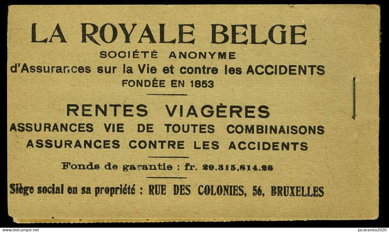 België Boekje A13d(b) - Volledig - Groen Kaftje - 50 Zegels - Doorschijnende Schutblaadjes - 1914  - Zeer Mooi - 1907-1941 Old [A]