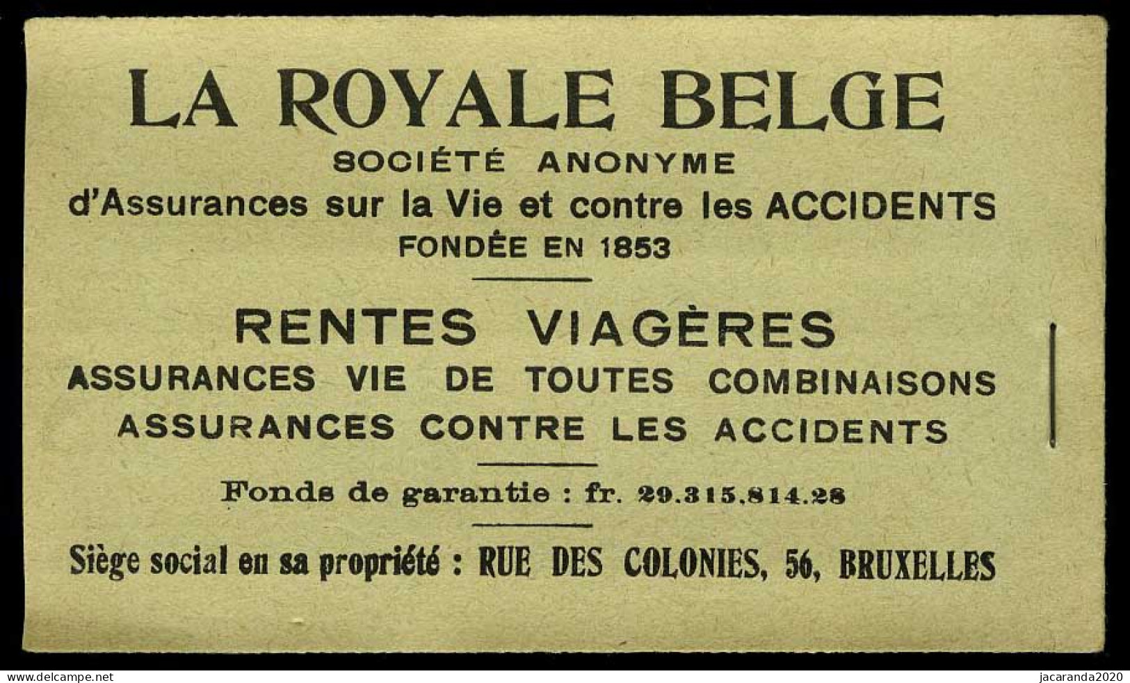 België Boekje A13d(b) - Volledig - Groen Kaftje - 50 Zegels - Doorschijnende Schutblaadjes - 1914  - Zeer Mooi - SUP - 1907-1941 Old [A]