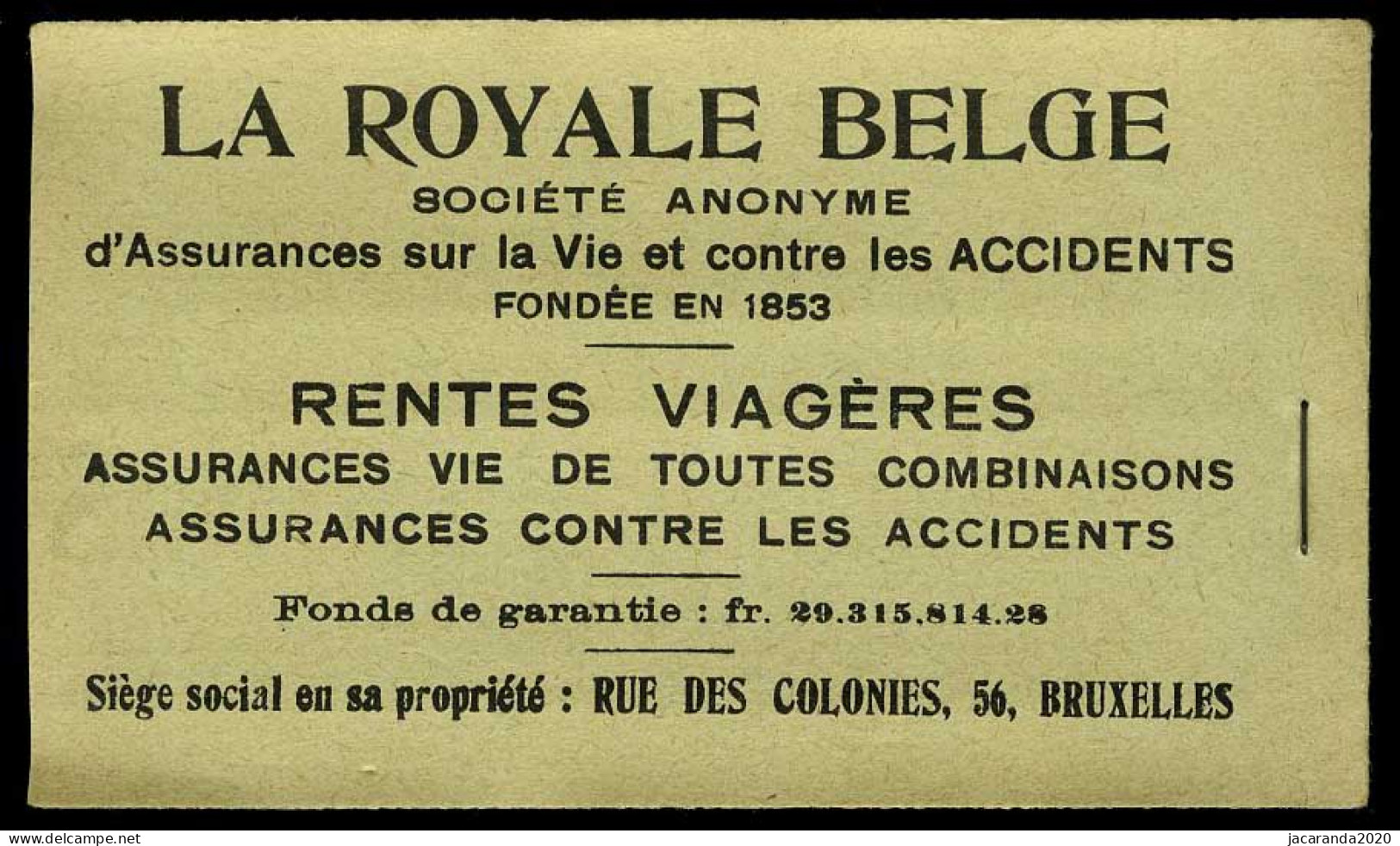 België Boekje A13d(b) - Volledig - Groen Kaftje - 50 Zegels - Doorschijnende Schutblaadjes - 1914  - Zeer Mooi - SUP - 1907-1941 Oude [A]