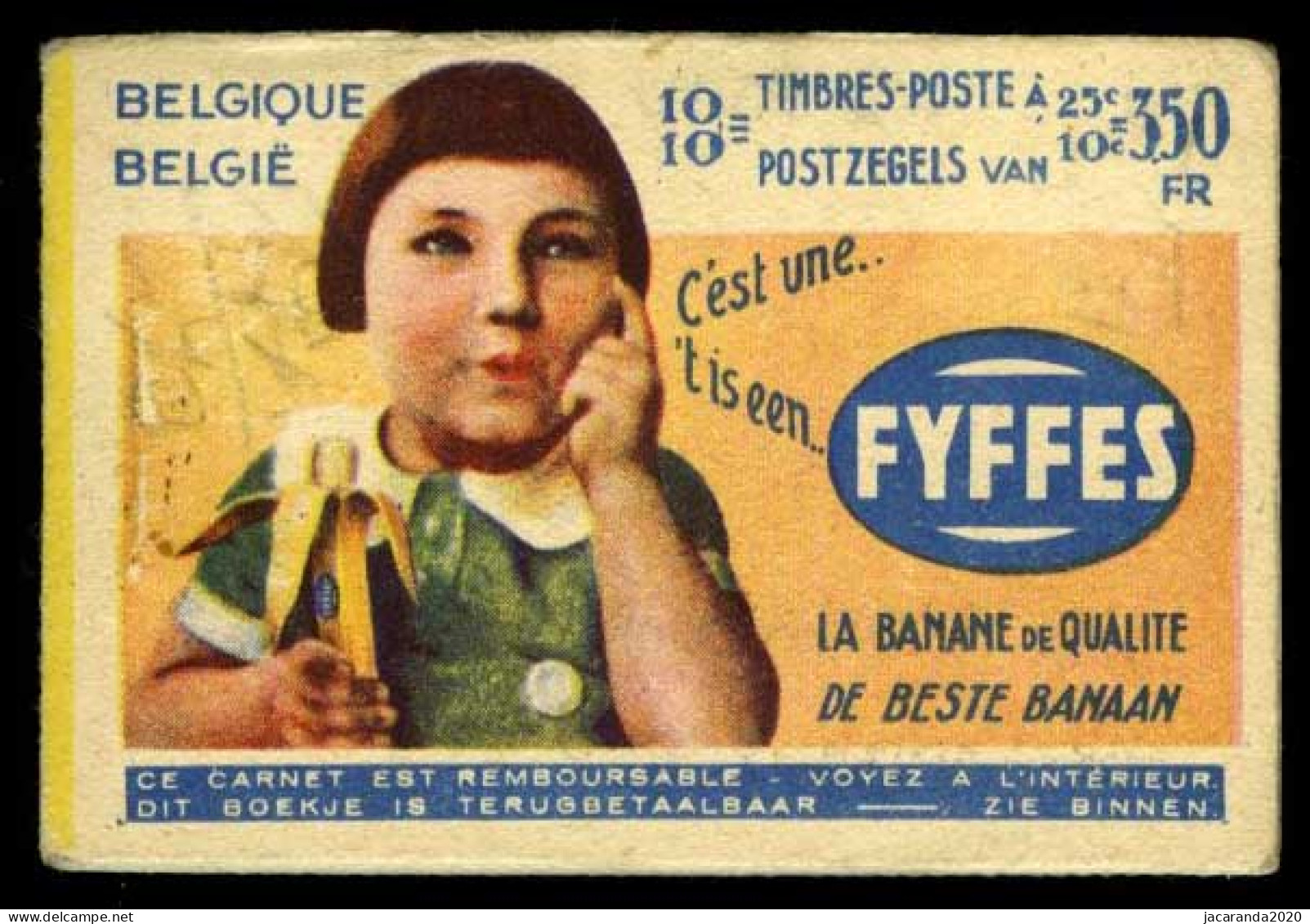 België Boekje A30 - Fyffes - La Grande Maison De Blanc - Gele Rugband - Schutblaadjes Reeks Z - 1932 - 1907-1941 Antiguos [A]