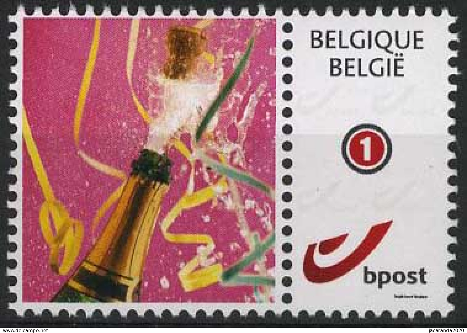 België Duostamp - Mijnzegel - Montimbre - Mystamp - Champagne - 4182 ** - Postfris