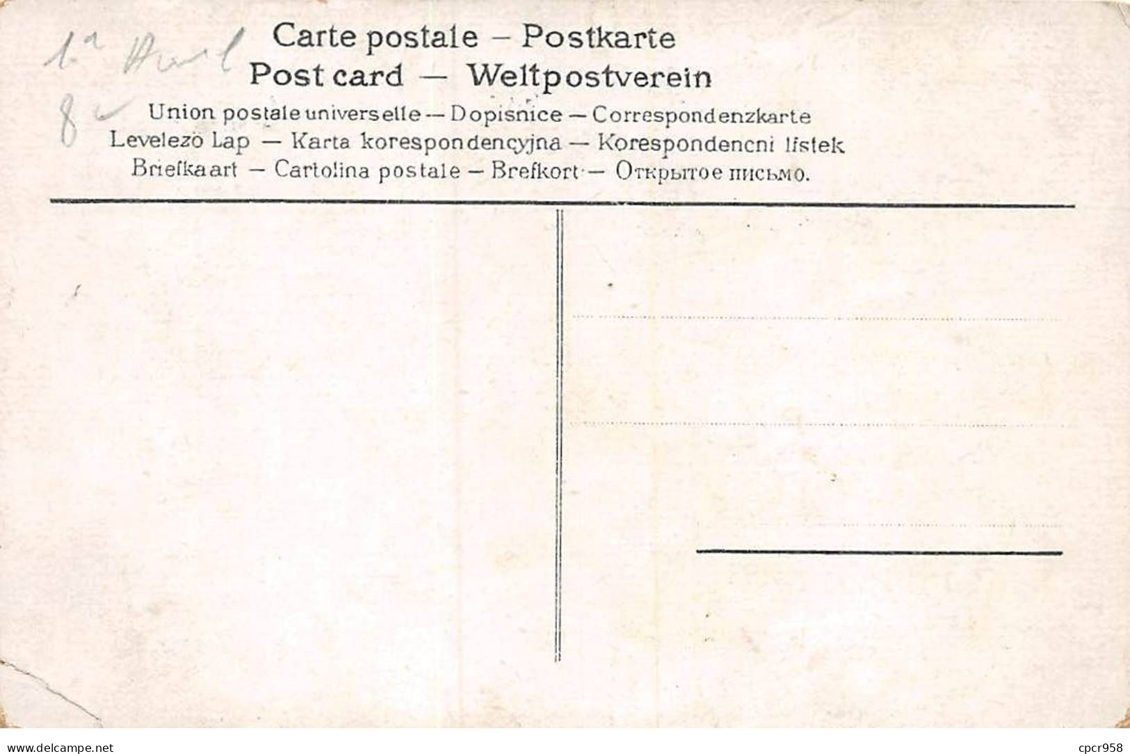 1er Avril - N°87534 - Portier, La Fausseté Sur Ton Front Est écrite ... Gros Poissons - 1er Avril - Poisson D'avril