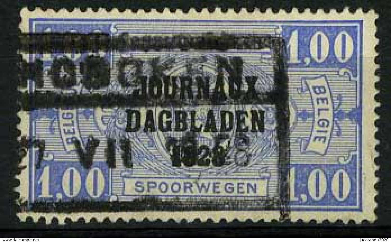 België JO8a - Postpakketzegels Met Opdruk "Journaux - Dagbladen 1928" - Ultramarijn - Outremer - Periódicos [JO]