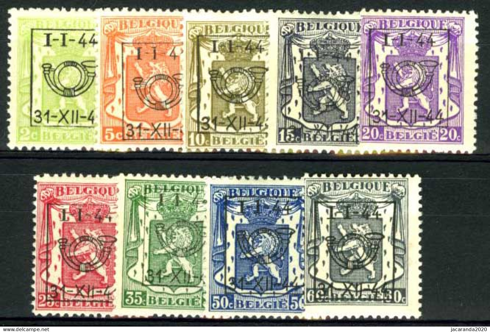 België PRE511/PRE519 ** - 1944 - Klein Staatswapen - Petit Sceau De L'état - Preo Reeks 26 - 9w. - Typos 1936-51 (Kleines Siegel)