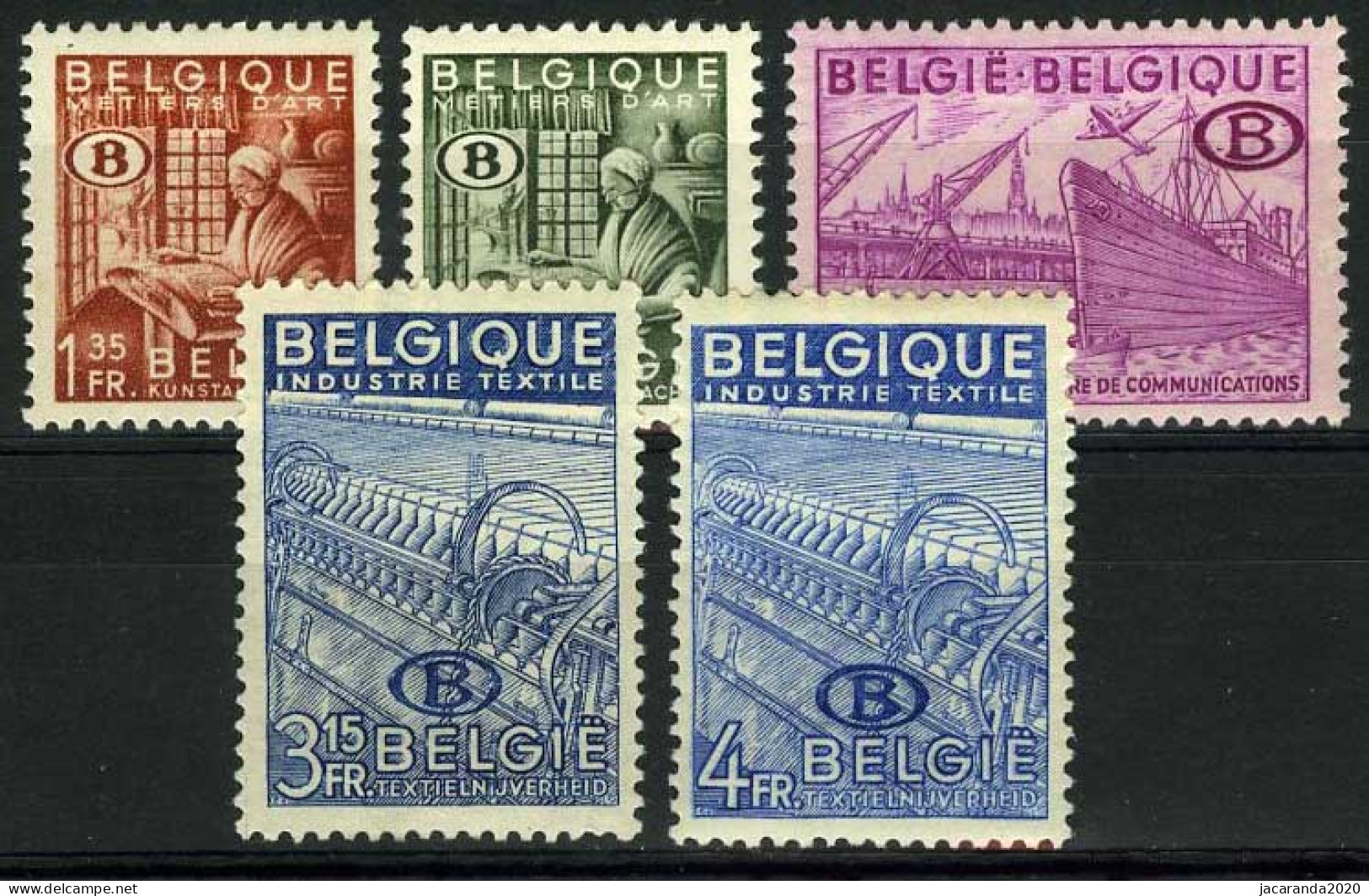 België S42/46 * - Type "Uitvoer" Met Ingewerkte Letter "B" - Dienstzegels - Timbres De Service - Nuevos