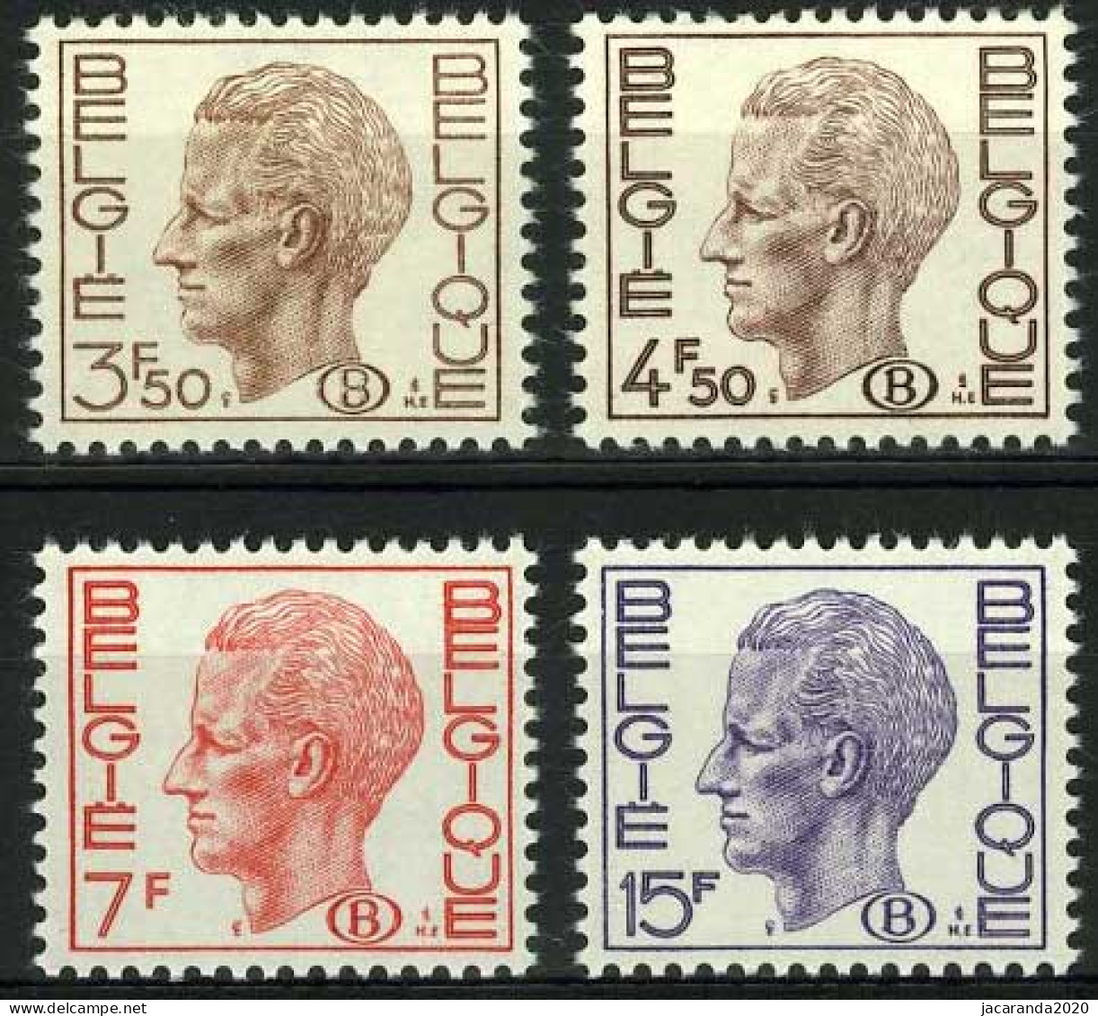 België S64/67 ** - Koning Boudewijn - Elström - Dienstzegels - Timbres De Service - Nuovi