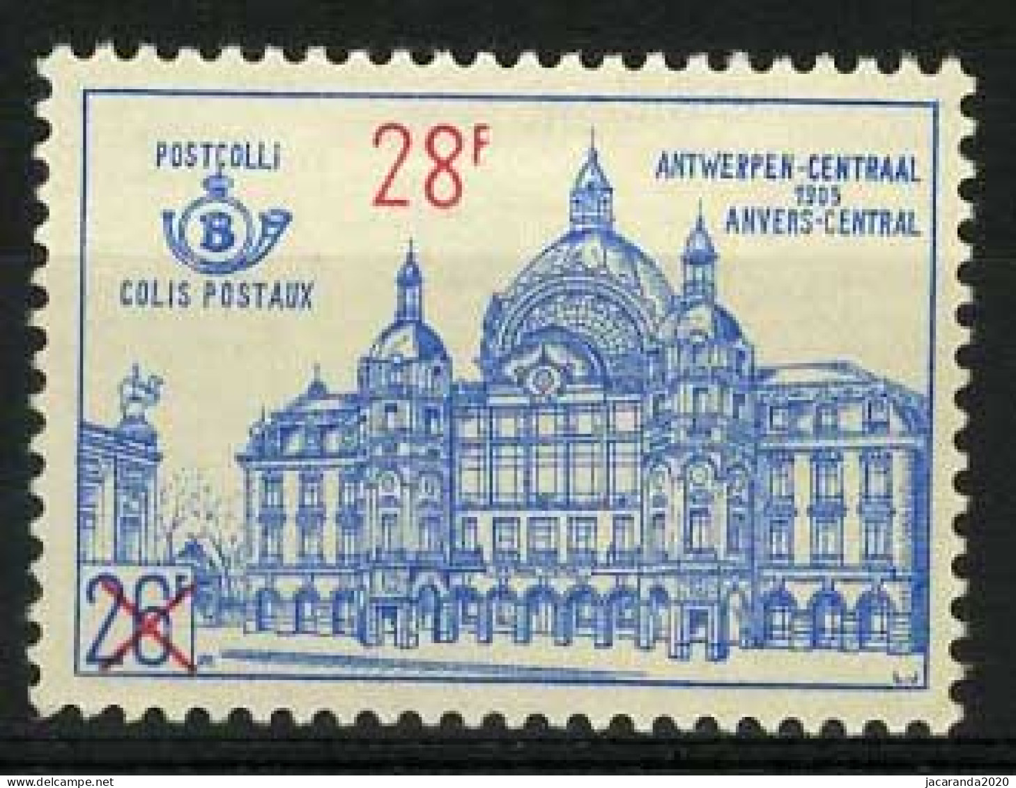 België TR375 * - Postpakketzegels - Centraal Station Antwerpen - Timbres Pour Colis Pos. - Gare Centrale Anvers Surch. - Sonstige & Ohne Zuordnung