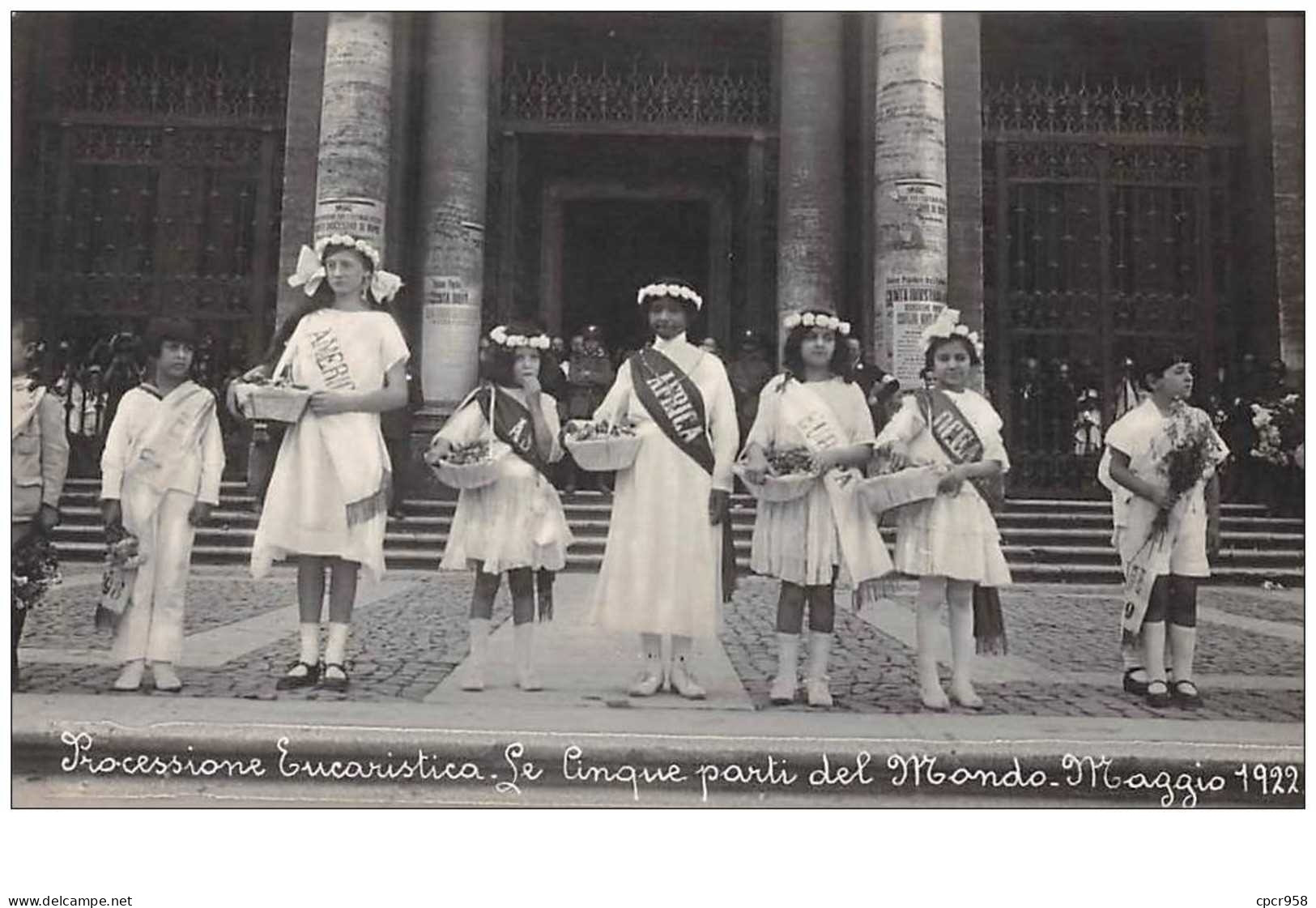 Vatican. N°47288 . Processione Eucaristica Maggio 1922. Carte Photo - Vatican