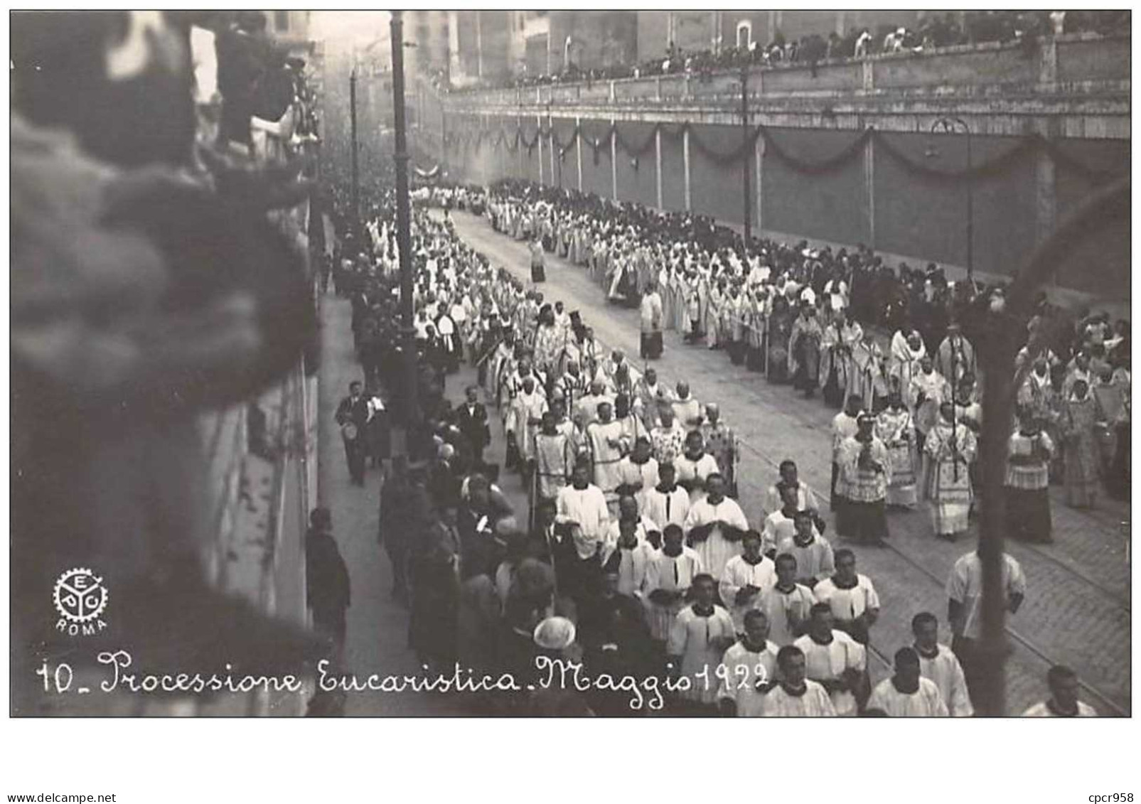 Vatican. N°47287 . Processione Eucaristica Maggio 1922. Carte Photo - Vaticano (Ciudad Del)