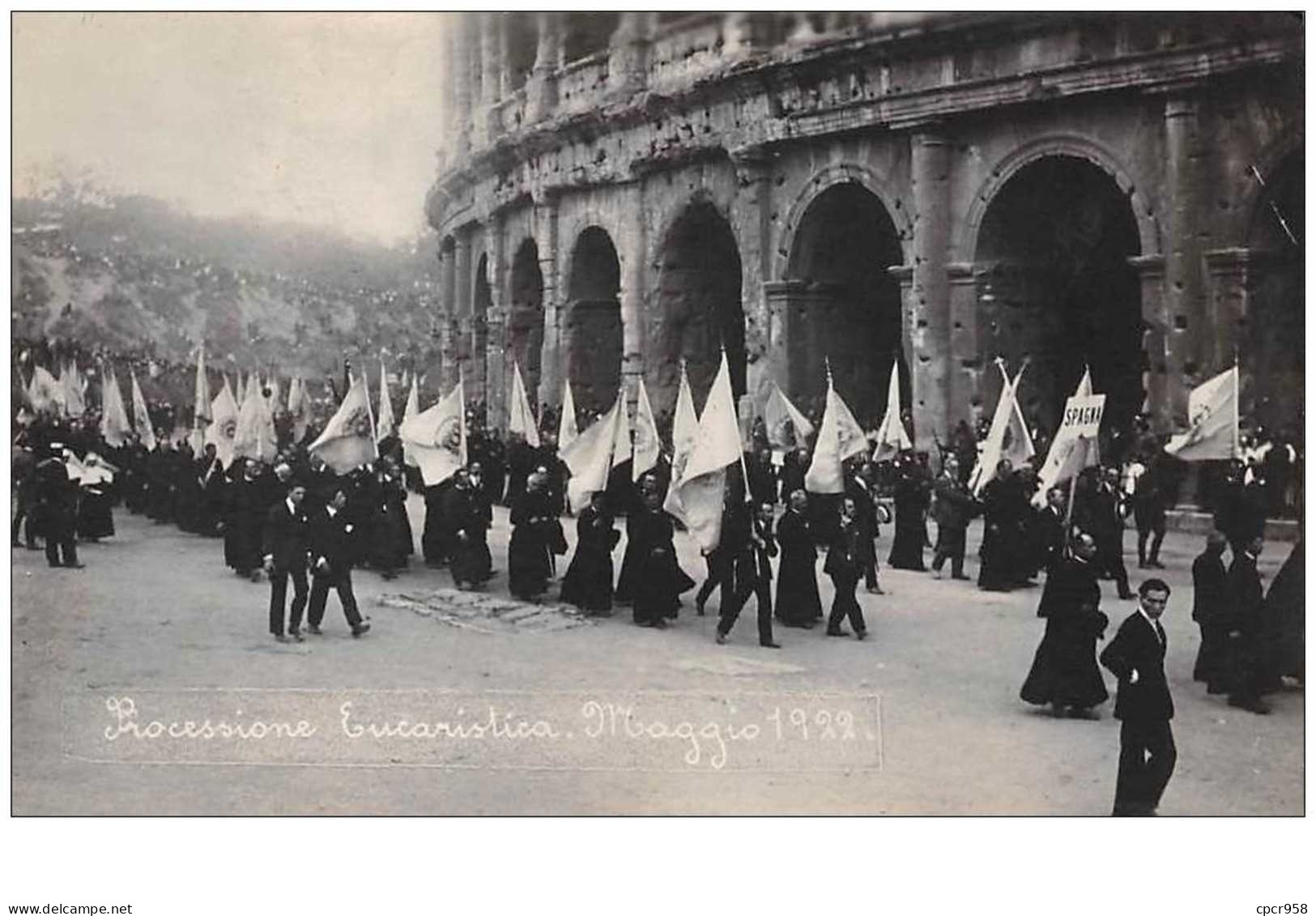 Vatican. N°47293 . Processione Eucaristica Maggio 1922. Carte Photo - Vaticaanstad