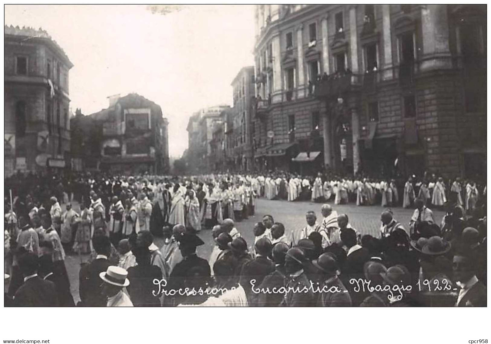 Vatican. N°47294 . Processione Eucaristica Maggio 1922. Carte Photo - Vatikanstadt